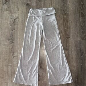 Edikted Gray Wide-Leg Yoga Pants